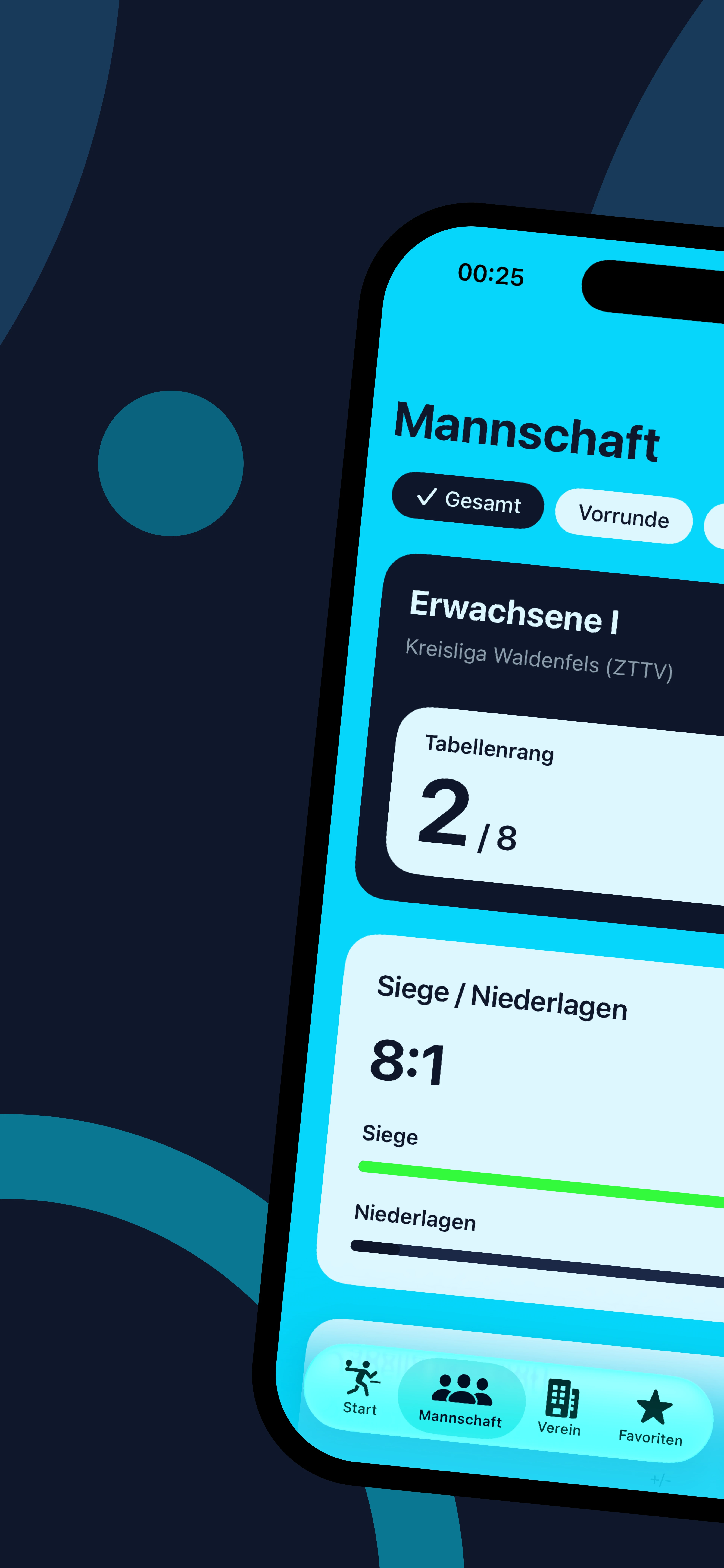 Spielplan mit Terminen der nächsten Punktspiele